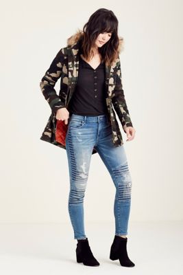Women's Camo Parka Jacket True Religion