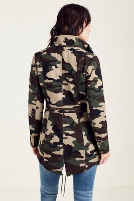 Women S Camo Parka Jacket True Religion