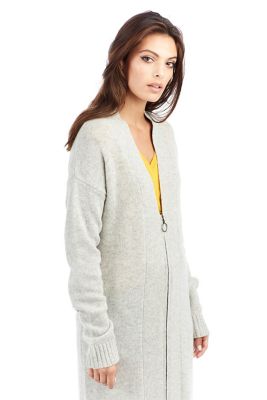 tan longline cardigan