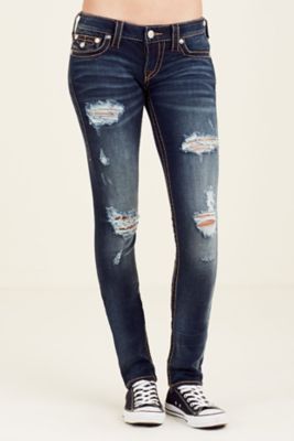 big ripped jeans womens