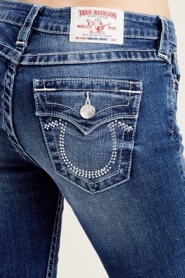 true religion jeans with rhinestone pockets