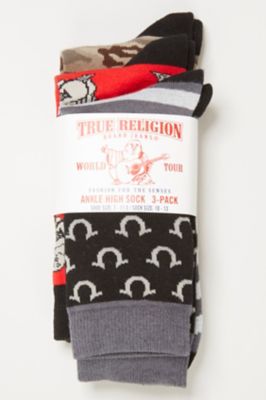 TRUE RELIGION PRINTED SOCKS - True Religion