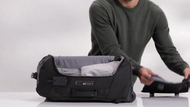 Tumi wheeled cheap duffel carry on