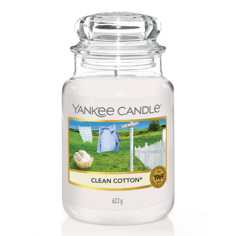 Clean Cotton Original Large Jar Candle Yankee Candle