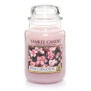 pink carnation large jar candles