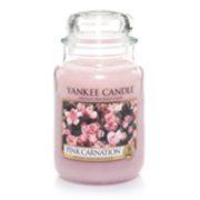 pink carnation large jar candles