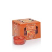 autumn leaves tea light candles