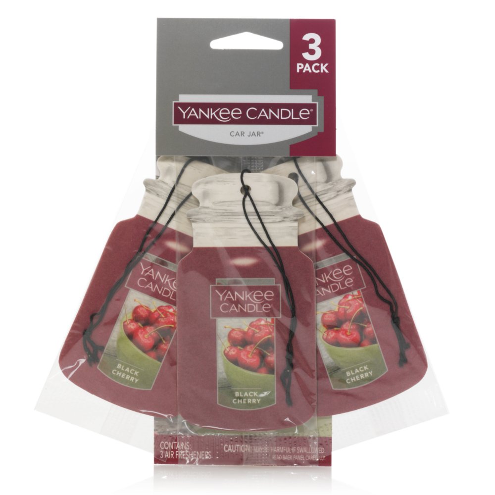 Black Cherry Car Jar® (Bonus Pack) Car Jar« 3Packs Yankee Candle
