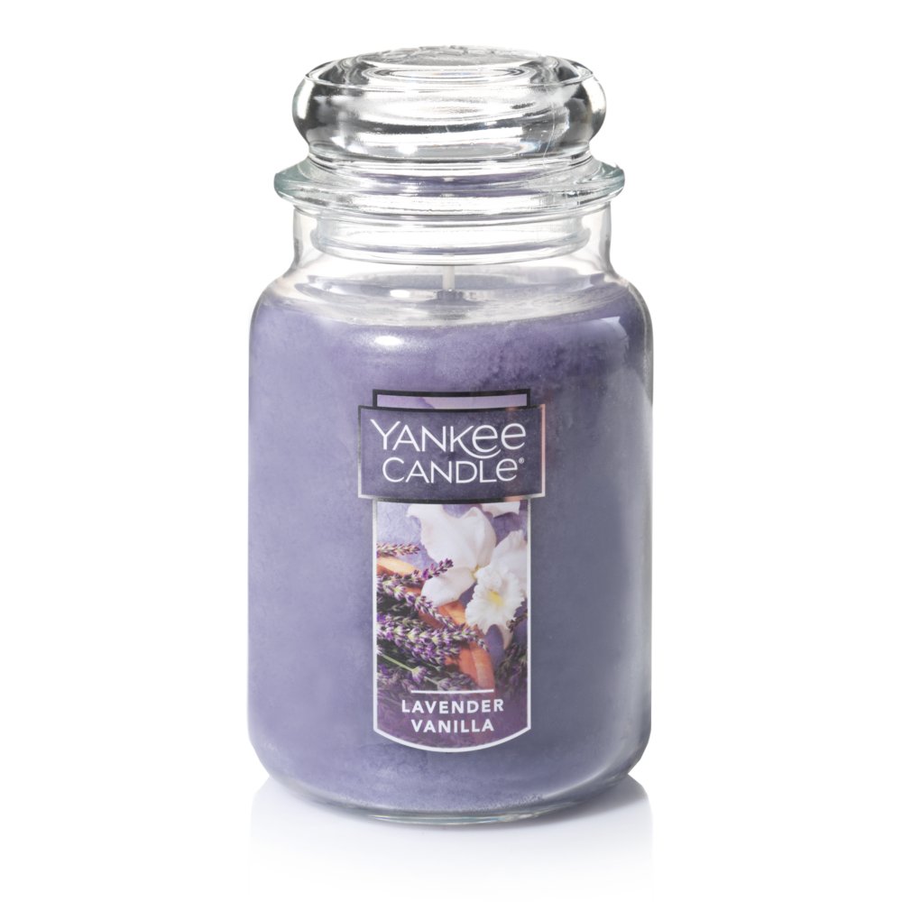  YANKEE CANDLE Vanilla Large Jar Candle, White : Home & Kitchen