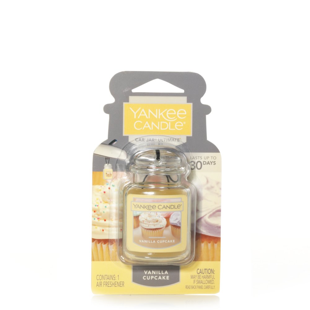 Yankee Candle Vanilla Cupcake Car Jar Air Freshener, Food & Spice Scent