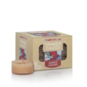 santas cookies tea light candle
