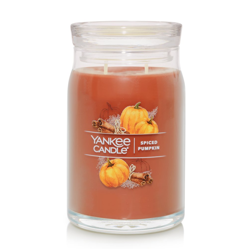 Yankee Candle Large Jar Candle Spiced Pumpkin 22 oz New Limited Discontinued 