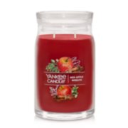 red apple wreath signature large jar candle