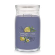 black tea and lemon signature large jar candle