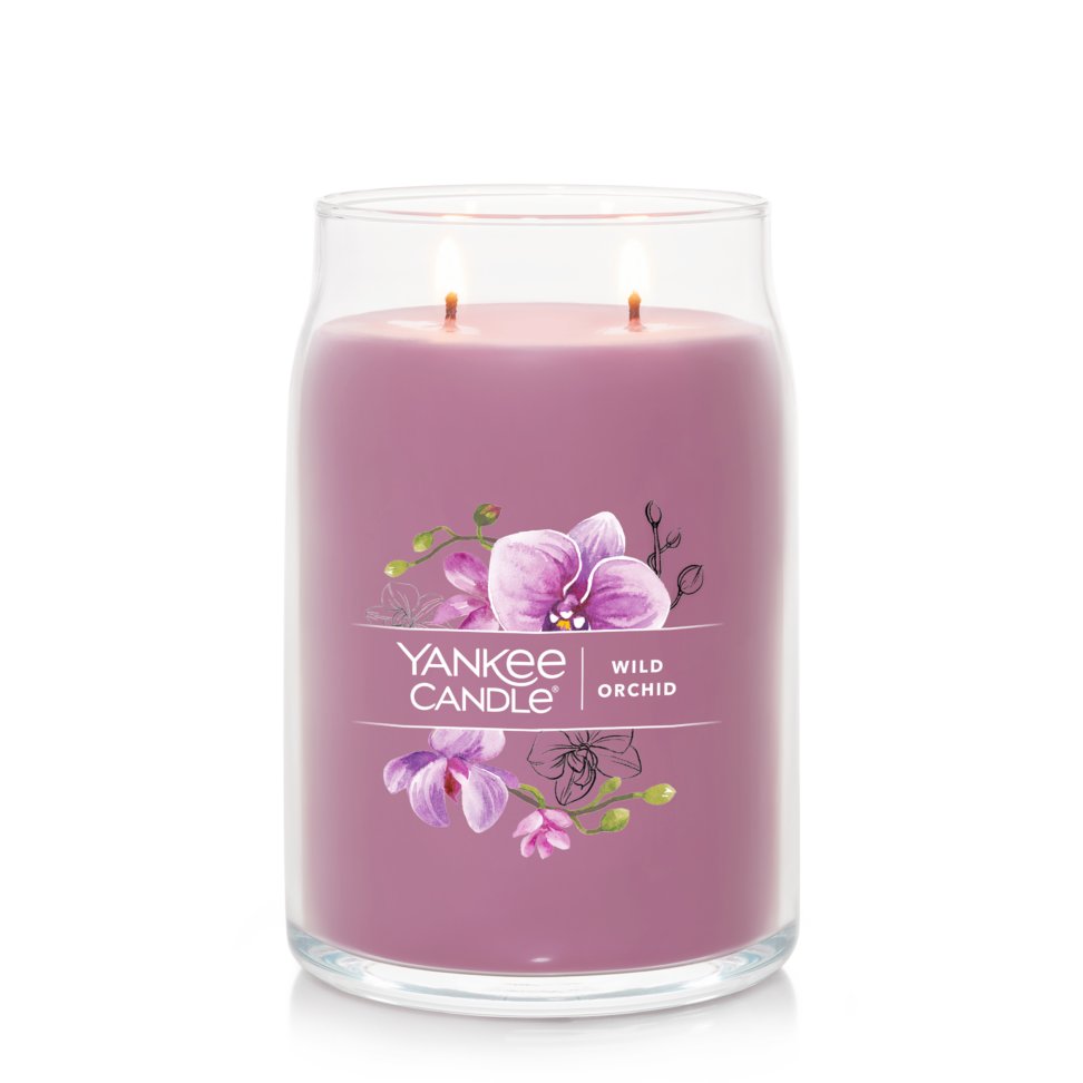 Large jar candle wild orchid