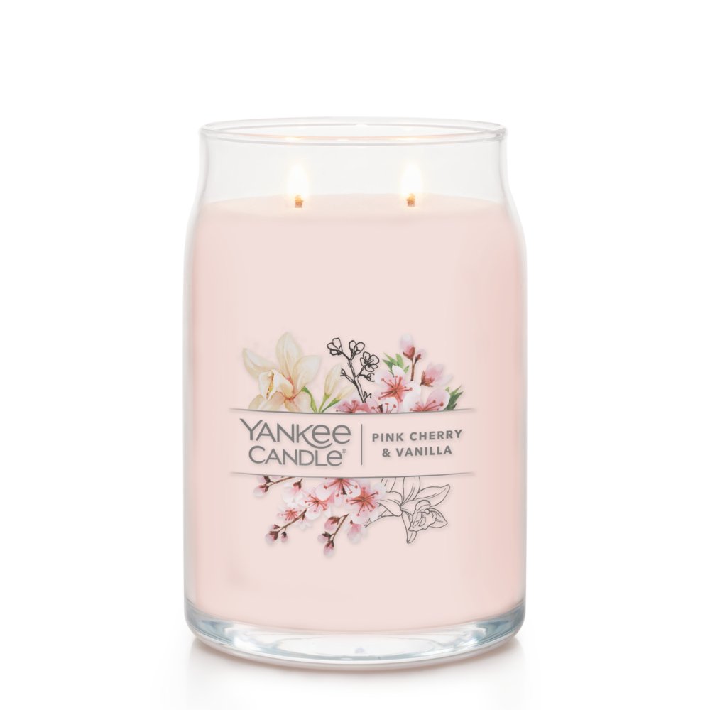 Pink Cherry & Vanilla 20 oz. Signature Large Jar Candle - Signature Large  Jar Candles