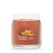 burning spiced pumpkin signature jar candle image number 1