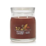 autumn wreath signature medium jar candle with lid
