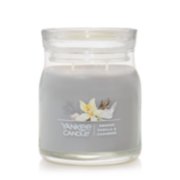 smoked vanilla and cashmere signature jar candle with lid