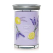 Candela Yankee candle lemon lavander 623gr viola in cera stile Yankee  candle