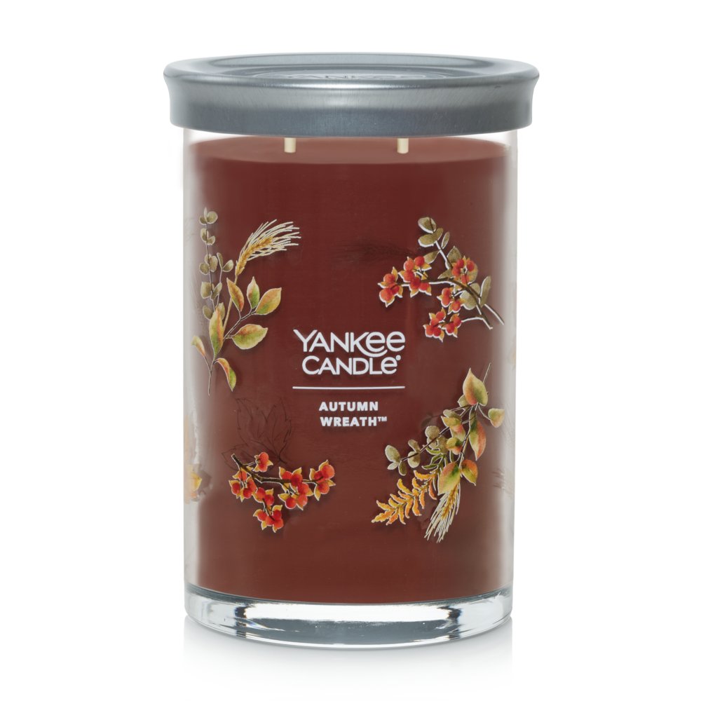 Autumn Wreath™ 20 oz. Signature Large Tumbler Candle - Signature Large  Tumbler Candles