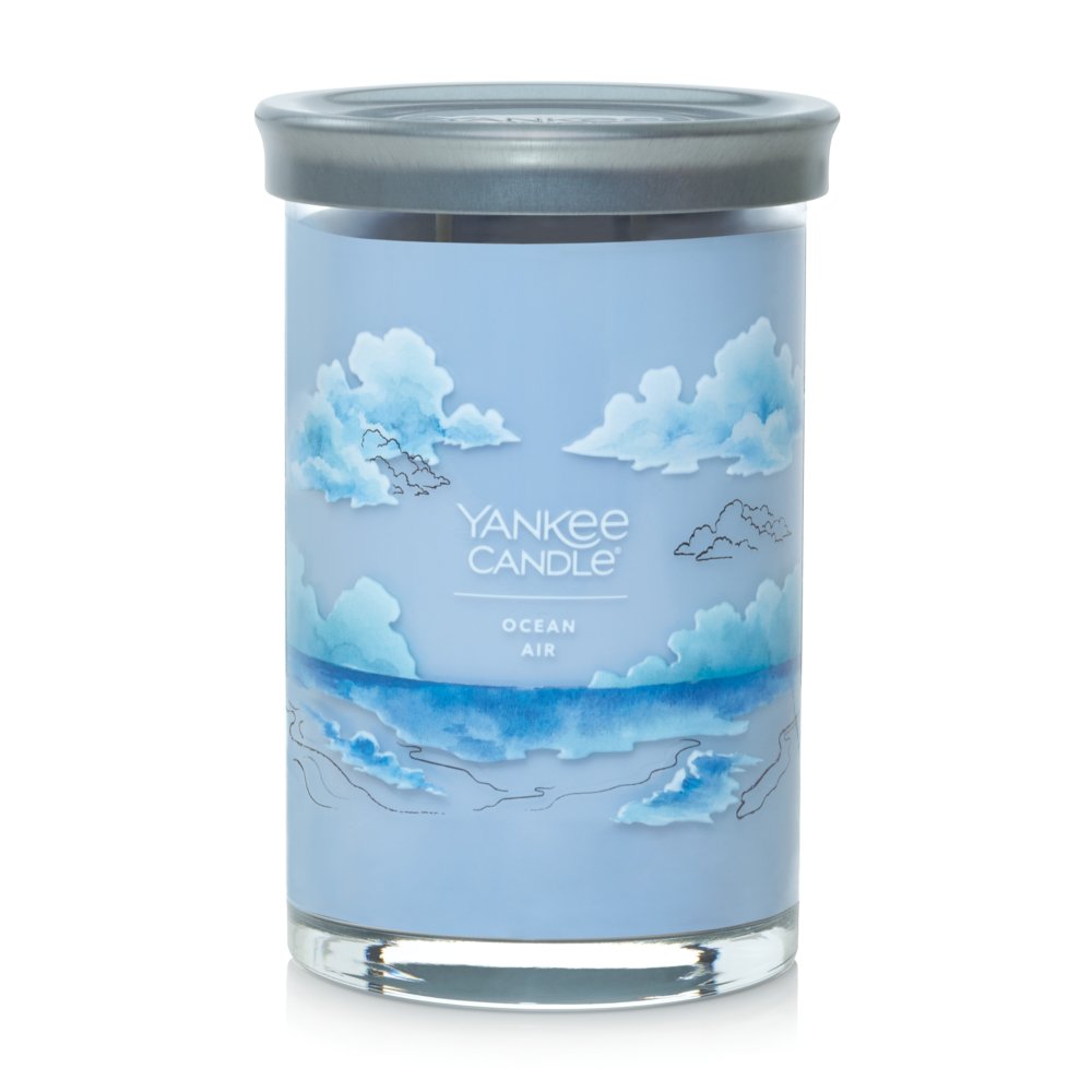 Yankee Candle Singnature - Scented Candle in Jar 'Ocean Air', 2 wicks