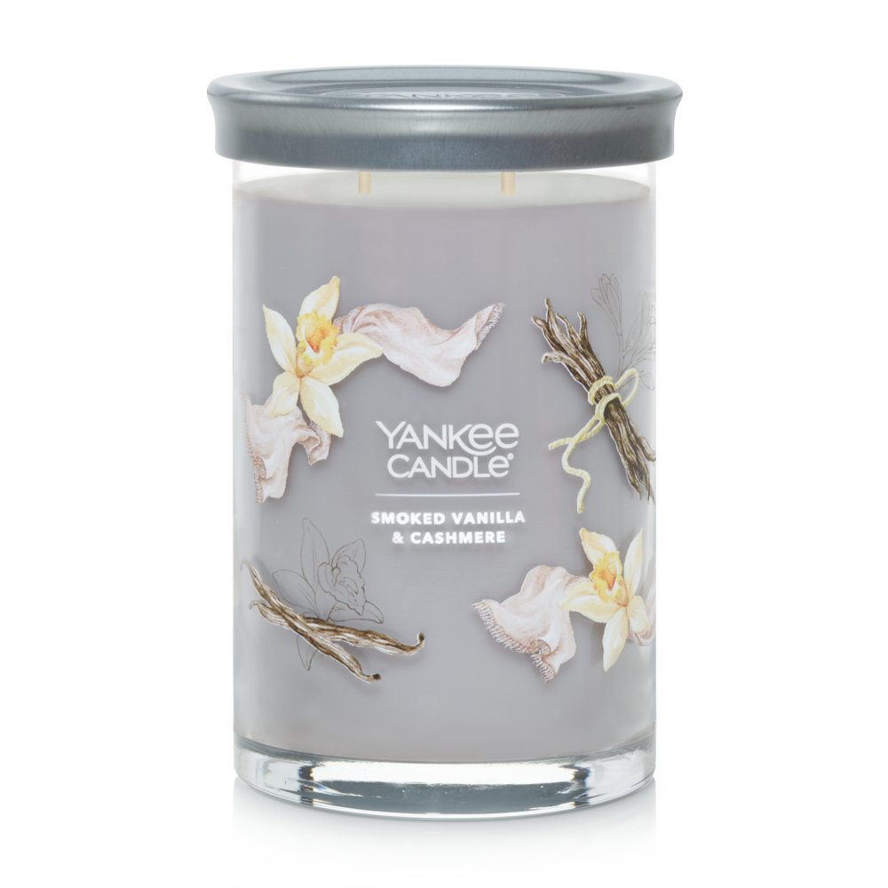 Yankee Candle - Candele votive in vetro - set da 3 - Smoked Vanilla &  Cashmere ->