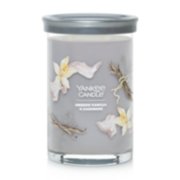 smoked vanilla and cashmere signature large tumbler candle