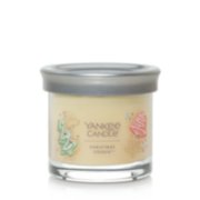 signature christmas cookie small tumbler candle with lid on