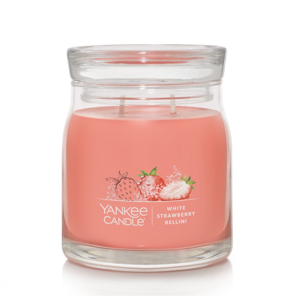 White Strawberry Bellini Yankee Candle® Signature Medium Jar Candles ...