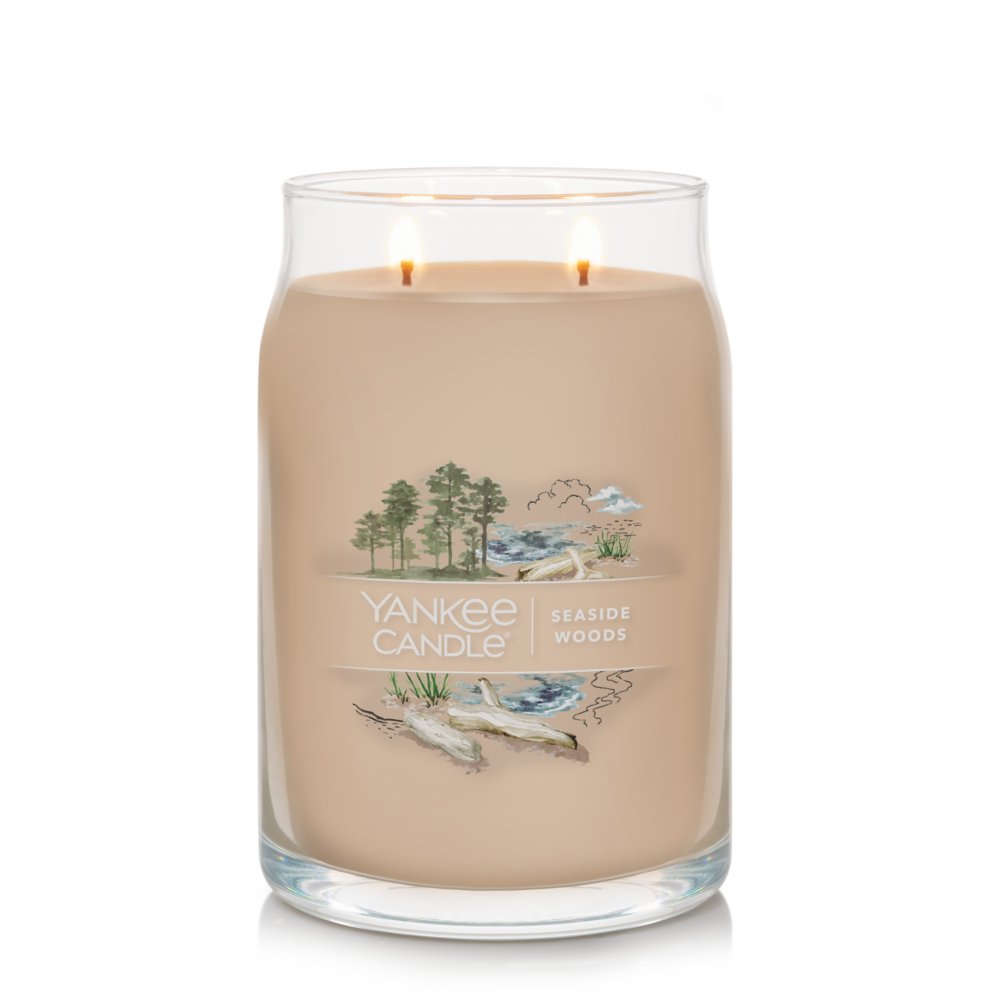 Yankee Candle Seaside Woods - Bougie parfumée en jarre Bois en
