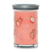 2 wick jar candle white strawberry bellini