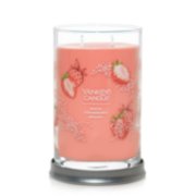 2 wick jar candle, white strawberry bellini image number 1
