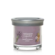 jar candle, dried lavender and oak