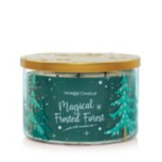 magical frosted forest candle