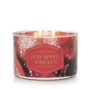 red apple wreath candle image number 1