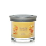 sunlit autumn signature small tumbler candle with lid