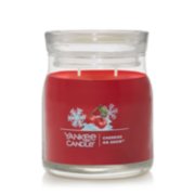 cherries on snow signature medium jar candle with lid