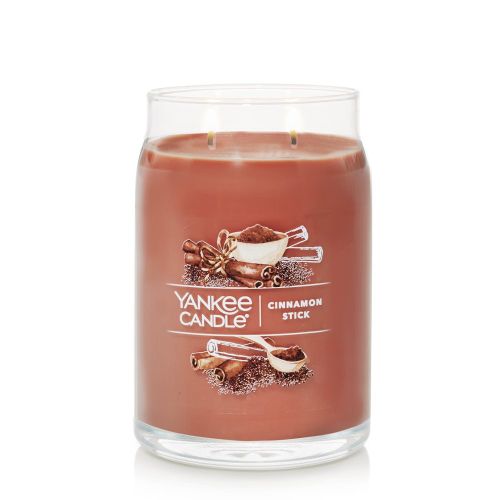 Yankee Candle Large Jar Cinnamon Stick Scent Long Lasting Fragrance Fibre Wick 