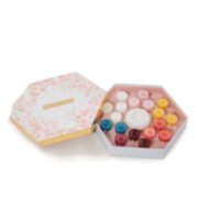 assorted scented tea light candles in hexagonal gift box with sakura blossom design image number 1
