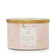 tranquil garden three wick candle