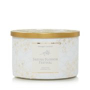 sakura blossom festival three wick candle