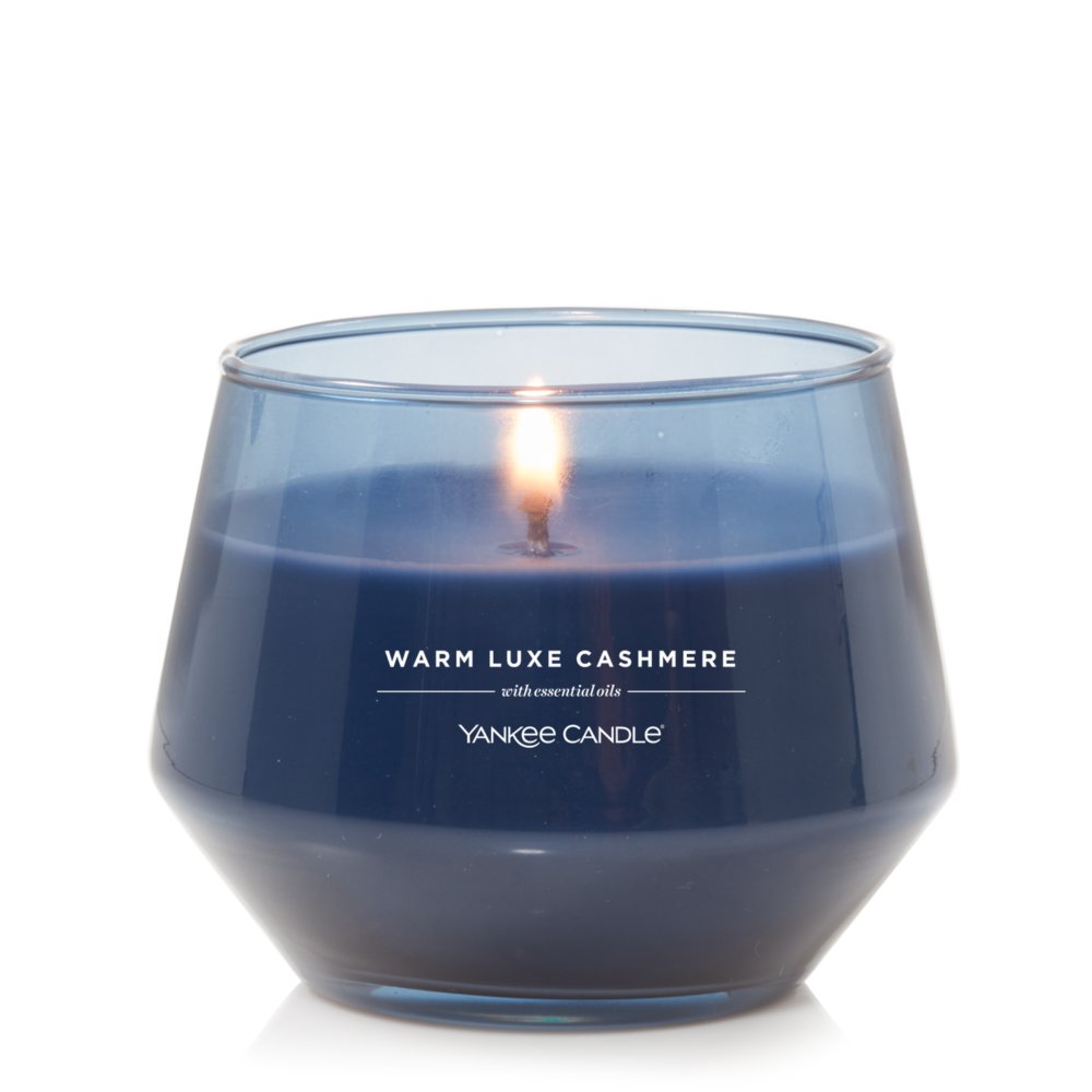 1 Everyday Luxe AMBER CASHMERE Soy Blend Wooden Wick Large Candle 14.5 oz 