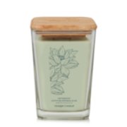 well living collection optimistic lotus blossom and aloe large square candle