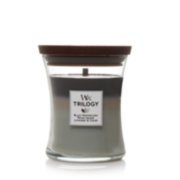 black peppercorn and wood smoke and lavender cedar trilogy medium jar candle