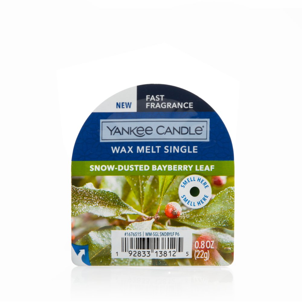 Jar Candles Yankee Candle SnowDusted Bayberry Leaf Fragrance Sphere 6