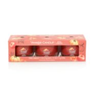 gift set containing three apple pumpkin yankee candle minis