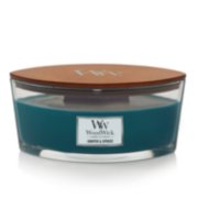 woodwick juniper and spruce ellipse candle