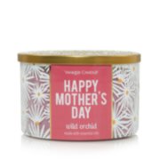 happy mothers day wild orchid three wick candle