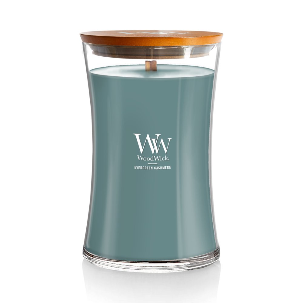 Evergreen Cashmere WoodWick® Large Hourglass Candle Large Hourglass